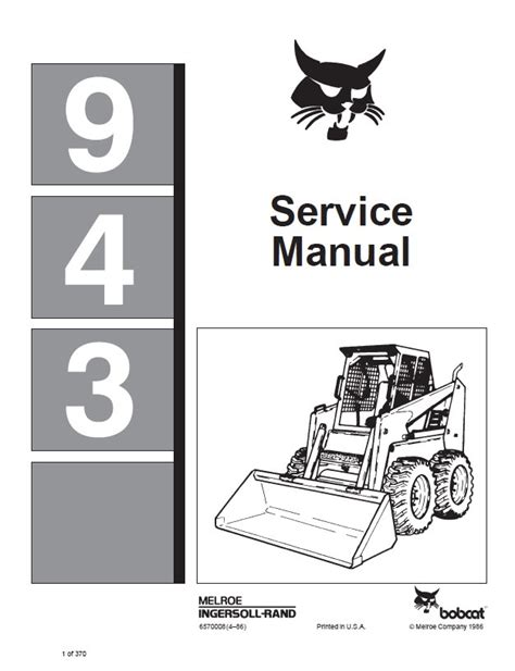 bobcat 943 parts list